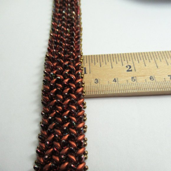 Handwoven bead bracelet - Picture 8 of 10